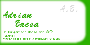 adrian bacsa business card